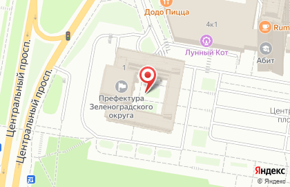 Банкомат СберБанк в Центральном проезде, 1 в Зеленограде на карте