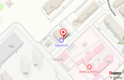 Агентство недвижимости Адресат на улице Канунникова на карте