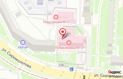 Банкомат Екатеринбургский муниципальный банк на улице Сыромолотова на карте