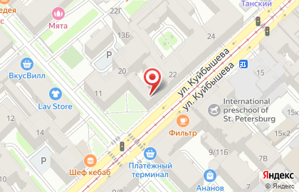 Кондитерская фабрика Народный кондитер в Петроградском районе на карте