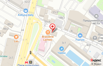 Пивной ресторан Brasserie Lambic в Турчаниновом переулке на карте