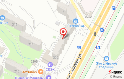 Поволжский Банк Сбербанка России на Ново-Садовой улице на карте