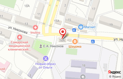 Продуктовый магазин Карина в Комсомольском районе на карте