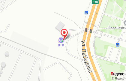Заправочная станция Воронежская топливная компания на улице Лебедева на карте