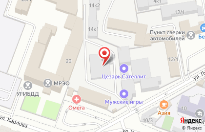 Торгово-сервисная компания ШИНОФ на улице Харлова на карте