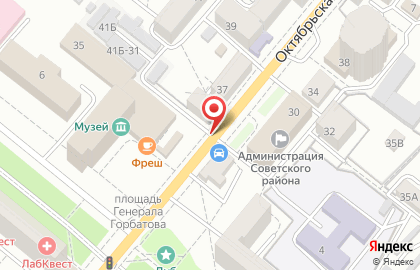 Бархат на Октябрьской улице на карте