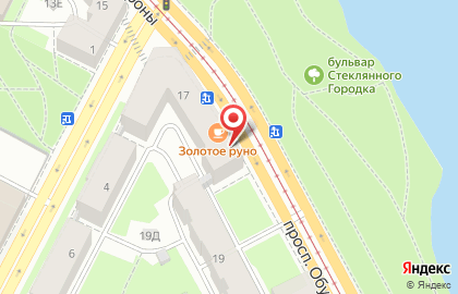 Бистро Золотое руно на площади Александра Невского I на карте