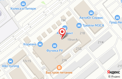 Магазин автотоваров в Фрунзенском районе на карте