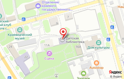 Детская библиотека в Петропавловске-Камчатском на карте