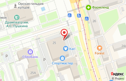 Супермаркет цифровой и бытовой техники DNS на проспекте Ленина на карте