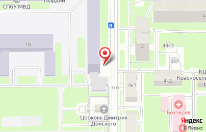 Санкт-Петербургский университет Министерства внутренних дел Российской Федерации на улице Лётчика Пилютова, 1 на карте