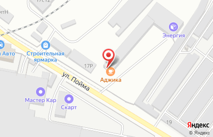 Компания по перевозке легкового и грузового транспорта Развитие на карте