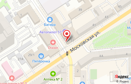 Легкий шаг на Московской улице на карте