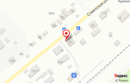 Банкомат Левобережный на Советской улице, 25б на карте