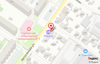 Отель Корона в Новосибирске на карте