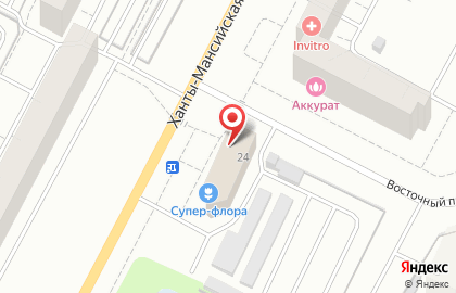 Магазин Fix-Price на Ханты-Мансийской улице на карте