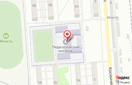 Хабаровский педагогический колледж в Индустриальном районе на карте