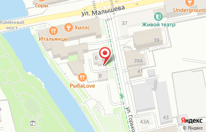 Уральский финансово-юридический институт на карте