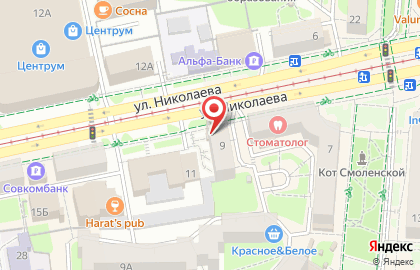 Магазин нижнего белья Milavitsa на улице Николаева на карте