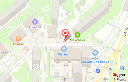Торговая точка по продаже молочных продуктов Заря в Туле на карте