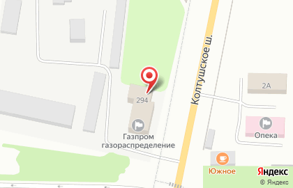 Газпром газораспределение Ленинградская область на Колтушском шоссе на карте