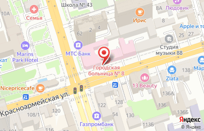 Банкомат УБРиР на Красноармейской улице на карте