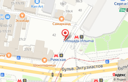 Терминал МТС-Банк на улице Золоторожский Вал на карте