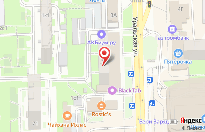 Ортопедический салон ОРТЕКА на Уральской улице на карте