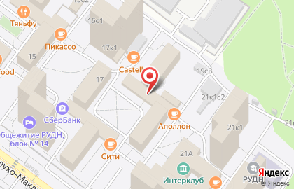 Бюро услуг Глагол Club на улице Миклухо-Маклая на карте