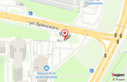 Магазин автозапчастей на улице Бринского на карте