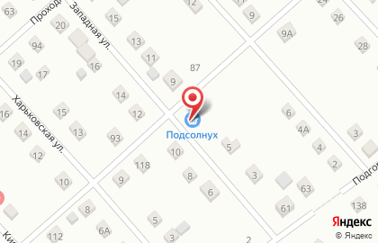Продовольственный магазин Подсолнух в Ленинск-Кузнецком на карте