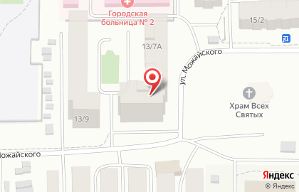 Медицинский центр Надежда на улице Можайского на карте