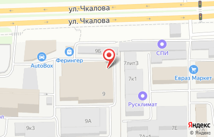 Торгово-монтажная организация Ястреб в Свердловском районе на карте