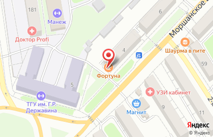 Закусочная Фортуна в Тамбове на карте