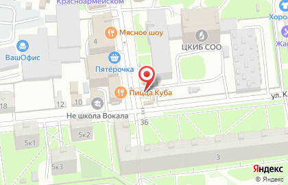 Киоск по продаже колбасных изделий на Красноармейском проспекте на карте