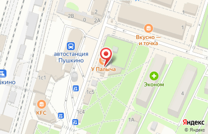 Фирменный магазин У Палыча на Вокзальной улице в Пушкино на карте