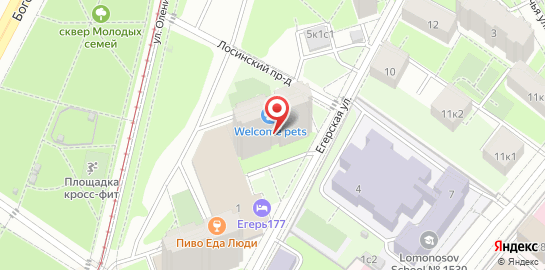 Юридическое бюро Де-юрекс на Егерской улице на карте