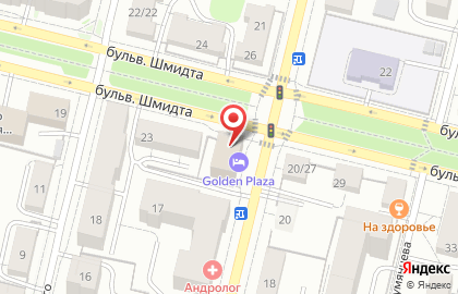 Отель Golden Plaza на улице Мусоргского на карте