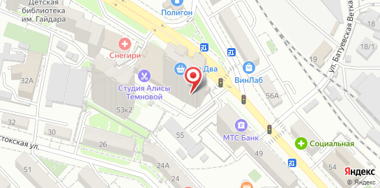 Студия ногтевого сервиса Кабинет на Ленинградской улице на карте