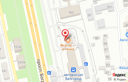 Ресторан Макдоналдс в Белгороде на карте