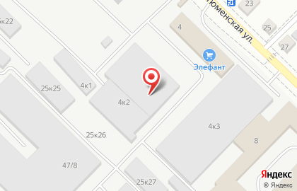 Производственно-оптовая компания Сантехника на Тюменской улице на карте
