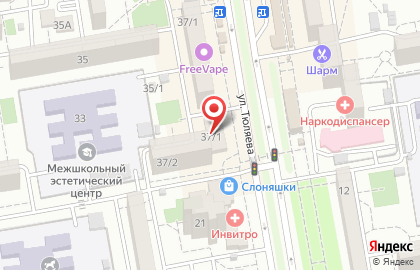 Комиссионный магазин Победа на улице Тюляева на карте