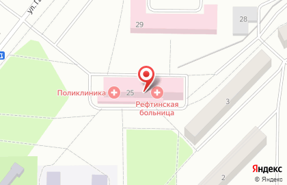 Рефтинская городская больница на карте