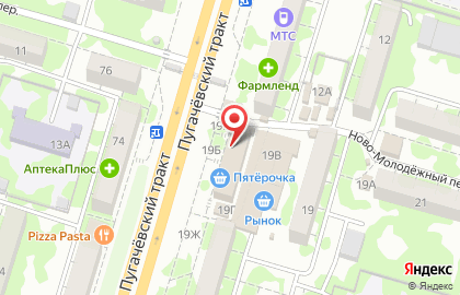 Салон штор Золотой ларец на Пугачевском тракте на карте