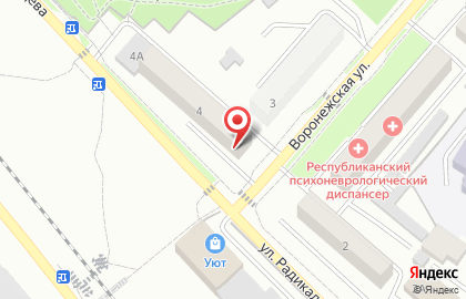 Магазин продуктов Водолей+ на карте
