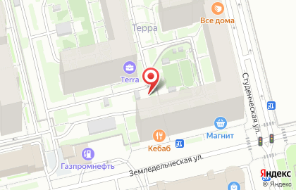 МАРШАЛ на Земледельческой улице на карте