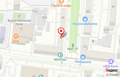 Театральное на Советской улице на карте