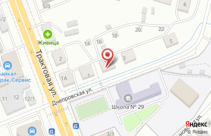 Централизованная библиотечная система на Днепровской улице на карте