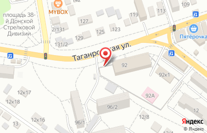Шиномонтажная мастерская на Таганрогской улице на карте