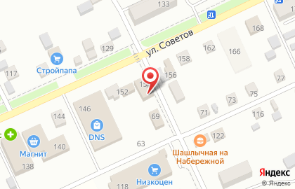 Торговый центр Караван на улице Советов на карте